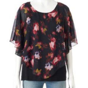 SALE -- NWT Women's AB Studio Printed Popover Top